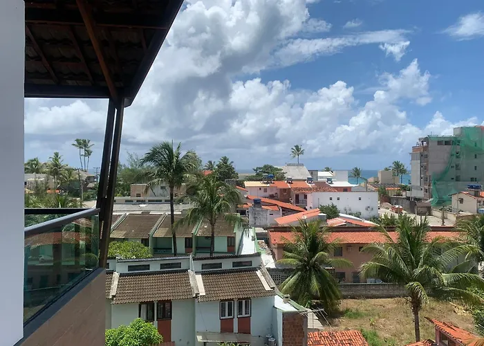 Apto com vista para o mar, Rooftop com piscina&sauna em Porto de Galinhas